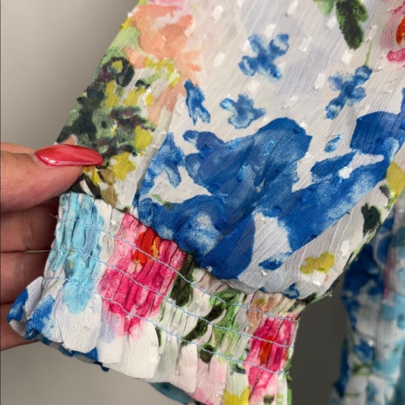 Floral Print Women's Blouse - Picture 5 of 12